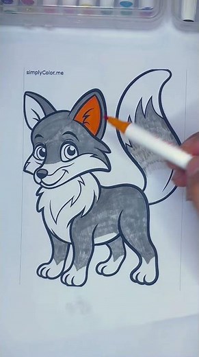 Learn how to draw and color wolf 🐺 in various colors. Coloring pages for babies: #babyart #drawing