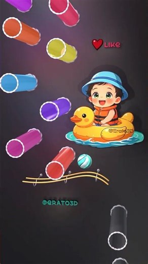 row row row duck boat -D4- Marble Music #musicmarble #marbleasmr #satisfying