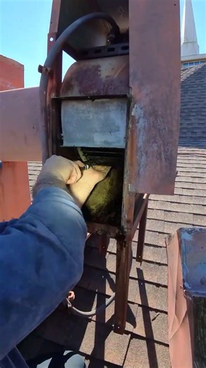 Scraping The Blades On A Squirrel Cage Fan