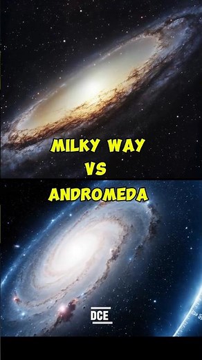 Milky Way vs Andromeda 🌌 Which Galaxy Is Stronger? #space #universe #milkyway