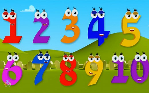 学习1到10数字，123数字儿歌