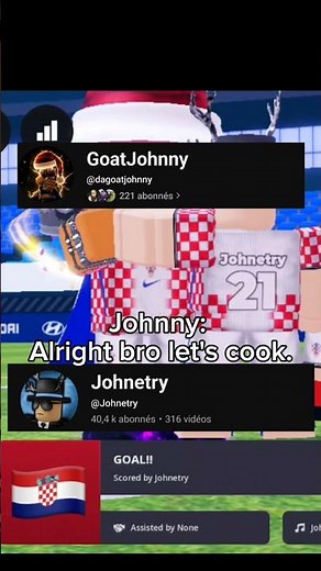 Johnny And @Johnetry Duo In FSS #roblox #fyp #trending #viral #shorts #soccer #clips #collab