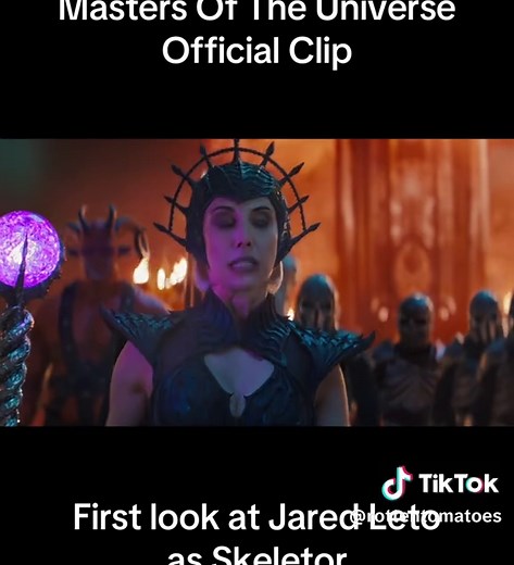 First look at Jared Leto as Skeletor in #MastersOfTheUniverse - in theaters this Friday. #skeletor #jaredleto #trailer #movie