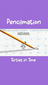 Turtles in time 🐢 #animation #Cartoon #pencilmation | Pencilmation