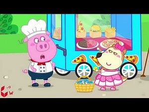 Wolfoo Built a Bunk Bed with Pink vs Black Challenge Wolfoo Kids Stories Wolfoo Series Kids Cartoon