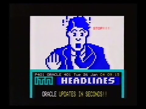 Channel 4 | Closedown | Pages From Oracle | 1988