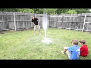 Baking Soda and Vinegar Bottle Rocket