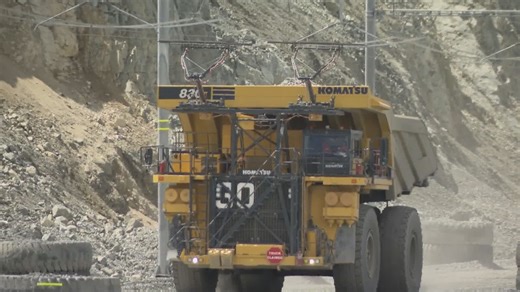 5.3K views · 104 reactions | A B.C. mine has become the first in Canada to use an electric trolley-assist system for its trucks. The company behind the endeavor says the switch has had a tremendous impact on reducing its greenhouse gas emissions. Read more: https://globalnews.ca/news/8913205/bc-mines-electrified-trucks-canadian-first/ | CHBC - Global Okanagan | Facebook