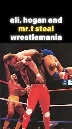 Hulk Hogan, Mr. T, and Ali Dominate WrestleMania's First Main Event! #Shorts #WWE #Wrestling