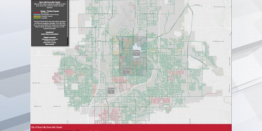 City of Sioux Falls launches snow plow progress tracker