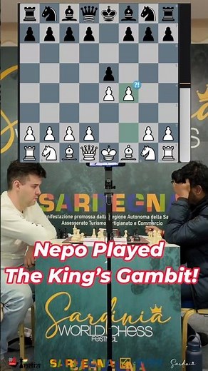 King’s Gambit is Back! Nepo Shows How 🔥 #Chess #ChessBaseIndia #nepomniachtchi #sardiniachess