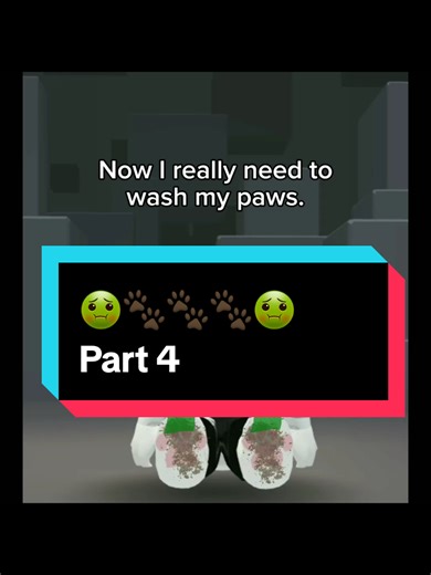 Alyssa now has dirty and stinky paws!🤢⚠️ #fyp #roblox #bluey #paws | Roblox
