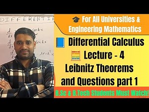 Lecture 04 | Leibnitz Theorem in Differentiation | Solved questions part1 | B.Sc & Engineering Maths