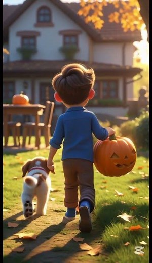 A Heartwarming Halloween Moment 🎃 | Pixar Style Short