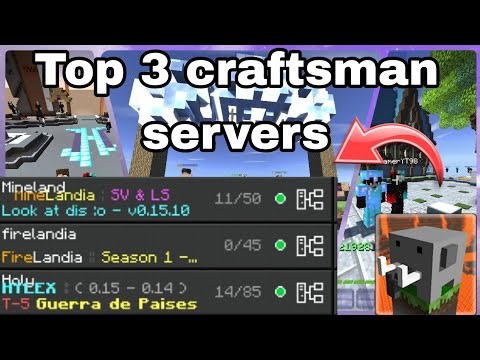 How to play multiplayer in Craftsman 5 | Top 3 craftsman servers #video #viral #craftsman