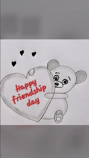 Easy Friendship day special art || Friendship Day Drawing Easy ||Step-by-Step ||Artist Attituder