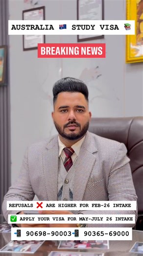 Karmvir Maan Education Consultant on Instagram: "🇦🇺 Apply Australia Study Visa -2025 Passout Students! 🚀​🔥 ਲਈ ਵੱਡਾ ਮੌਕਾ! ✅ Wait for the right time for visa lodgement , Visa Ratio will improve after December ​Eligibility Criteria: ​12th Passout – Minimum 65% Marks ​IELTS Overall 6.0 Band (Not Less than 5.5 in any module) ​Special Benefits: ​📜 Offer Letter ਸਿਰਫ 7 ਦਿਨਾਂ ਵਿੱਚ! (Offer Letter in just 7 days!) ​💰 ਸਾਰੇ ਪੈਸੇ Visa ਲੱਗਣ ਤੋਂ ਬਾਅਦ ਦਿਓ! (Pay all money after the Visa is approved!) ​Secur