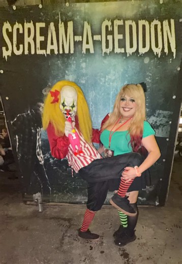 Scream a geddon was so much fun and so scary 🎪💚🎪💚 #halloweentok #horrortok #screamageddon #horror #hauntedattraction