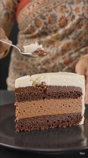 triple chocolate mousse cake recipe 😋😍
