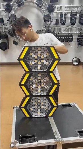 Hexagon Honeycomb LED Matrix Light Dynamic Stage Pixel Effect