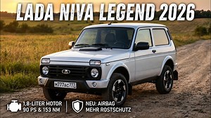 2026 Lada Niva Legend Facelift mit Airbag und 90 PS & 153 NM 1,8-Liter-Motor