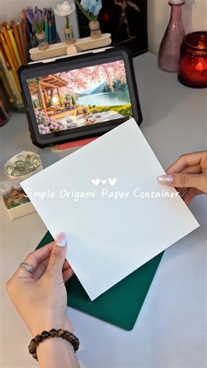 How to Make a Paper Container, Quick & Easy!📦✨