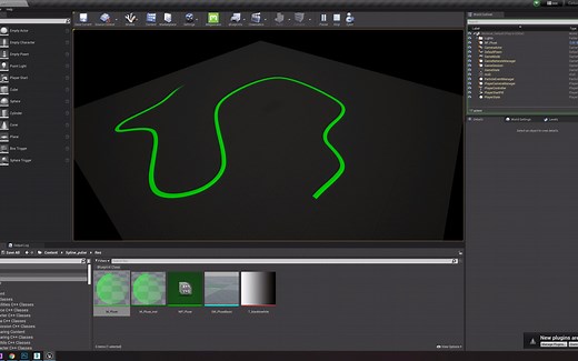 UE4_Spline从头到尾生长效果（数字孪生用）