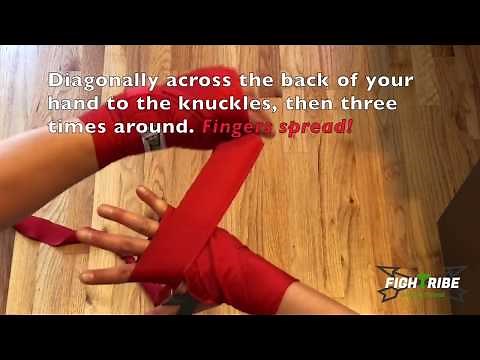 Boxing Hand Wrap Tutorial (Easy)- 180" Mexican-Style Hand Wraps