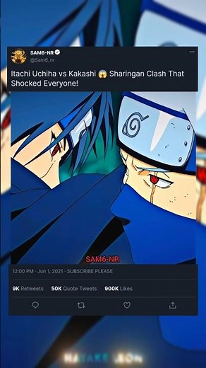 『 Itachi Uchiha DESTROYS Kakashi☠️ 』 Full Anime Fight Edit 4K| Epic Battle Edi #kakashi #itachi