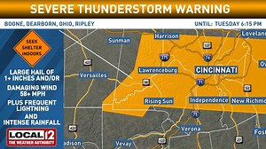 7.6K views · 37 reactions | **Update: This warning has expired** ⚠️ A Severe Thunderstorm WARNING has been issued for Dearborn, Boone, Ohio, Ripley, Switzerland County until 11/18 6:15PM. Quarter-sized hail or larger and/or winds of 58 mph or greater are possible with this dangerous storm along with frequent lightning and intense rainfall. Seek shelter indoors and away from windows NOW! | Meteorologist John Gumm | Facebook