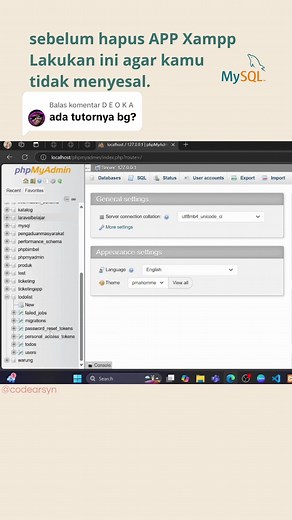 Tutorial Menggunakan MySQL di XAMPP
