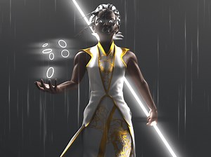 Clean 3d character animation. Both dialogue and action