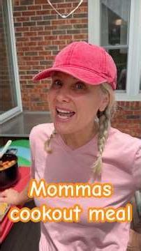 Momma wanted to show off her cookout meal 🥹 #joshandmomma #joshsmom