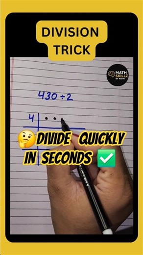 ✨ Division Trick 🧮 |🚀 Fast Division Trick ➗ #shortsfeed #maths #division #shorts #mathshorts #