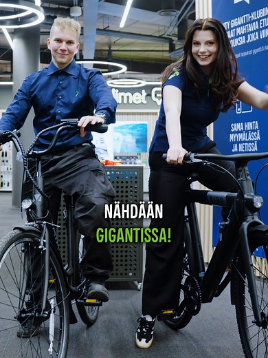 Sähköpyörät Gigantista korottomasti! Jopa 36kk maksuaikaa* #sähköpyörä #sähköpyöräily