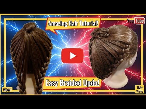 The Most Elegant Back-Braid You Can Do Yourself! 😍 (Easy Tutorial)"