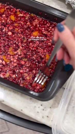 Morgan Williams on Instagram: "Cranberry Jello Salad Ingredients: 1 bag fresh cranberries 15 oz can mandarin oranges 20 oz can pineapple tidbits 2x 20 oz boxes strawberry gelatin 1 cup boiling water 1 cup granulated sugar 1 cup chopped walnuts Instructions: 1. Thoroughly rinse and pick over cranberries to remove any debris, drain. 2. Pulse cranberries in a food processor 10 to 12 times until they are about pea sized. 3. Drain liquid from the oranges and pineapple, reserve liquid, this will be us