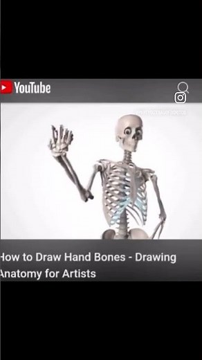 How to Draw Hand Bones - Drawing Anatomy for Artists #art #artist #hand #drawing #anatomy #funny