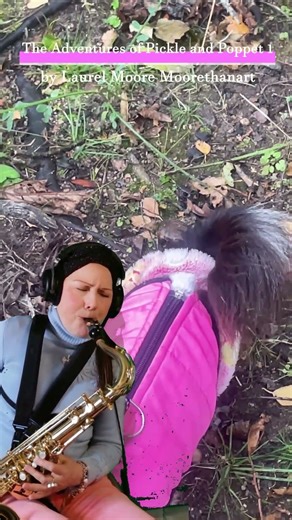 1.The adventures of Pickle and Poppet and a little Smooth Saxophone Laurel Moore Moorethanart #short