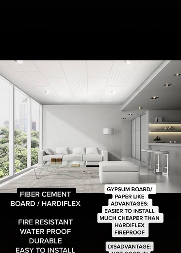 Choosing Between Fiber Cement and Gypsum Board for Your Ceiling