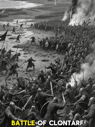 The Battle of Clontarf, 1014. Brian Boru vs Vikings and Irish rivals. A brutal, decisive fight that changed Ireland’s history forever. #HistoryTok #IrishHistory #BattleOfClontarf #BrianBoru #MedievalHistory #Vikings #LearnOnTikTok #HistoryExplained #WorldHistory #AncientBattles