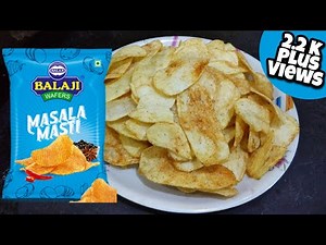 Balaji Masala Masti Wafers Homemade Recipe | Spice Potato chips | crunchy chips instan at home