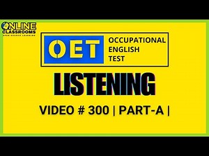 OET Listening Part A Practice Test | Focused Preparation | OET 2.0 Online Classroom 🎧✨