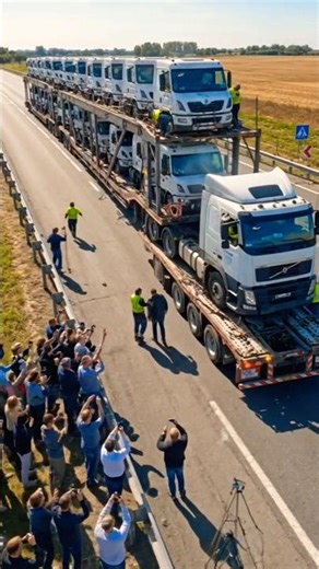 🚛 World's Biggest Truck Transporter | Unbelievable Convoy #shorts