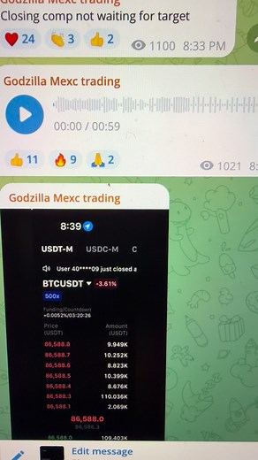 How I trade Bitcoin in this Bad Market Condition? To join the Godzilla Trading group, follow Step 1 https://www.weex.com/register?vipCode=z5je Referral code z5je Step 2 Godzilla Group Link to join channel https://t.me/WaqarZaka_WEEX_Alpha_bot | Waqar Zaka