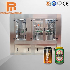 [Hot Item] Automatic Small Cans 200ml 330ml Filing Line Beer Carbonated Drink Beverage Canning Sealing Packaging Machine Price