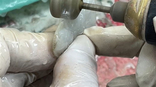 砂胶打磨工具的使用#翡翠抛光