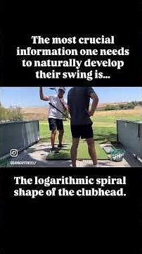 Using your eyes to understand the shape of the natural swing. #danmartingolf #swingthepro #golf