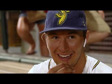 First Baseman Plays Shirtless with a Cowboy Hat On
