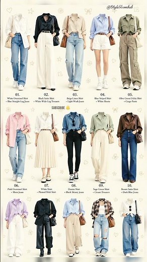 15 Stylish Shirt Outfits for Women | Viral Pinterest Fashion Ideas 👔✨